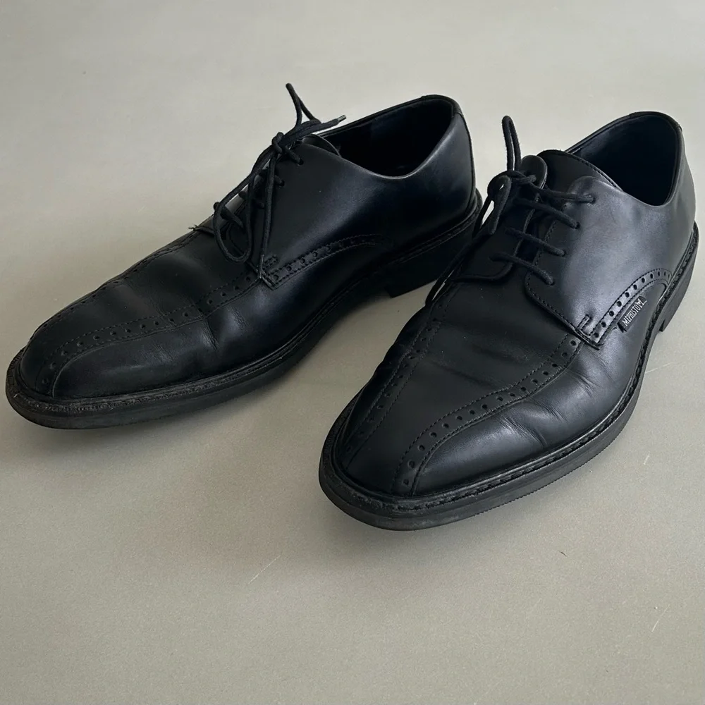 Mephisto  Mens Goodyear Belt Classic Black Leather Oxfords,   Size 9 - Picture 6 of 12